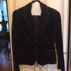 Laundry by Shelli purple velvet blazer jacket